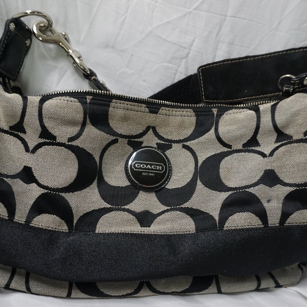 Coach Jacquard Crossbody Swingpack Signature Logo Handbag w/Tag Shoulder Strap